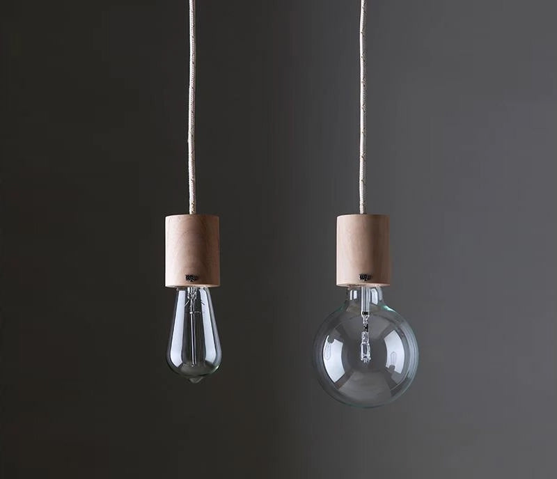 Lámpara colgante Cabezal Madera recto - Manifesto Design Store